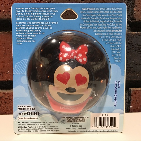 Lip Smacker Minnie Emoji Lip Balm Candy Cane - Picture 5 of 7